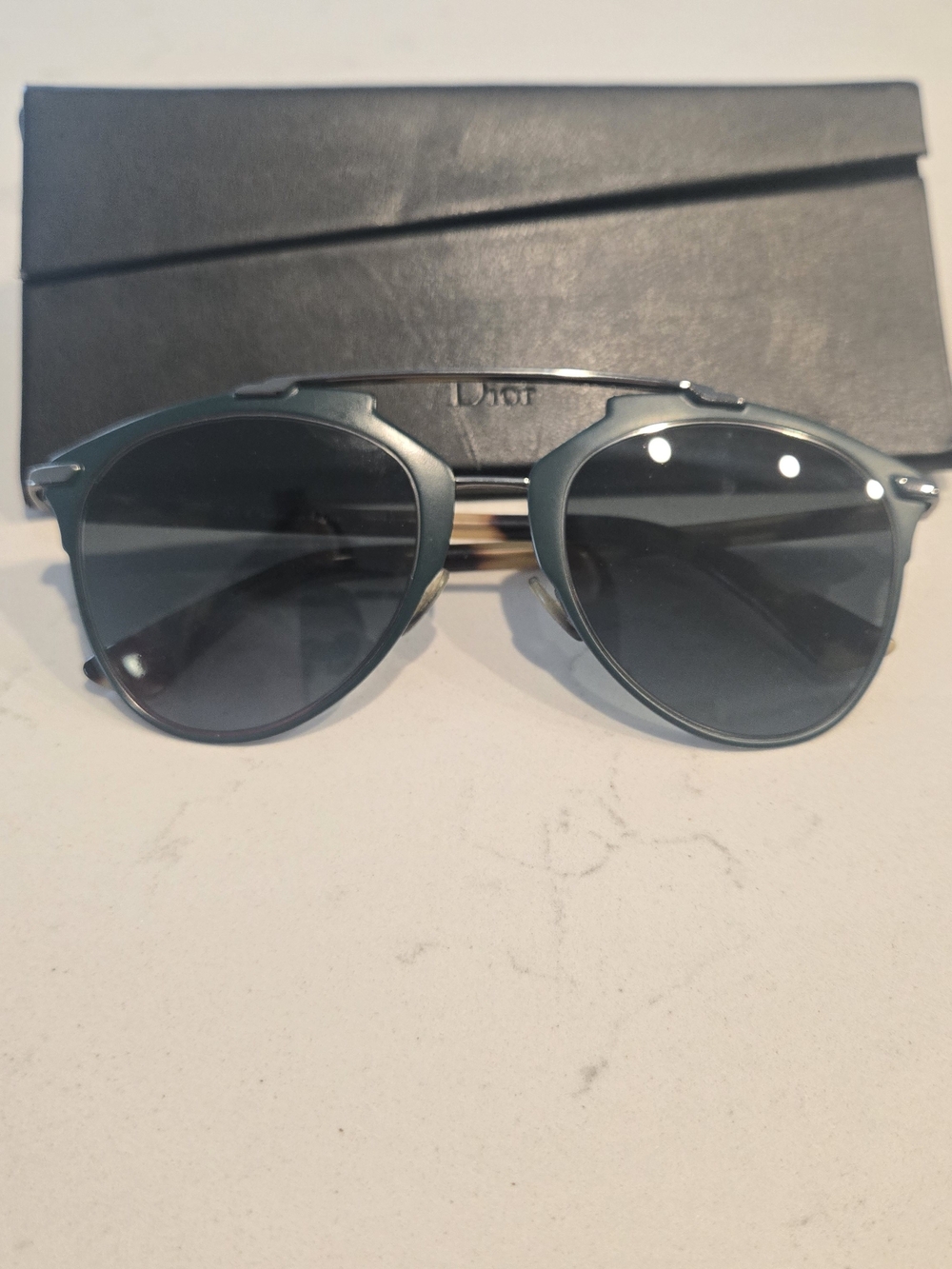 Authentic Christian Dior Dior Reflected Sunglasses – Case, Cloth & Card